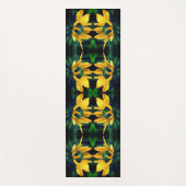 Green Black Mit Augen Susan Abstrakt Blume Art Yogamatte (Vorderseite)