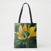 Green Black Mit Augen Susan Blume Abstrakt Tasche (Vorderseite)