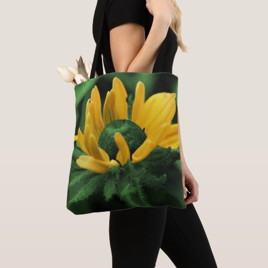 Green Black Mit Augen Susan Blume Abstrakt Tasche (Von Nahem)