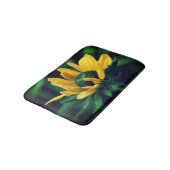 Green Black Mit Augen Susan Blume Badematte (Schrägansicht)