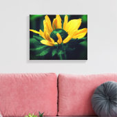 Green Black Mit Augen Susan Blume Leinwanddruck (Insitu (Wohnzimmer))