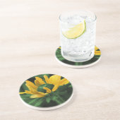 Green Black Mit Augen Susan Floral Untersetzer (Seite)