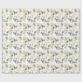 Green Black Olives Brautparty Geschenkpapier (Flach)