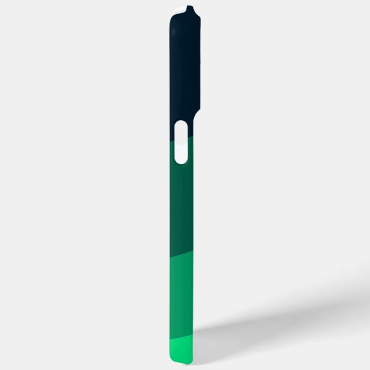 Green Black Ombre Wave Muster Case-Mate iPhone Hülle (Rückseite / Rechts)