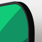 Green Black Ombre Wave Muster Pickleball Schläger (Linke Seite)