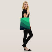 Green Black Ombre Wave Muster Tasche (Am Model)