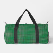 Green Black Plaid Classic Pattern Duffle Bag (Vorderseite)