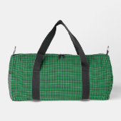 Green Black Plaid Classic Pattern Duffle Bag (Rückseite)