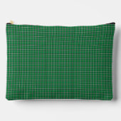 Green Black Plaid Classic Pattern Modern Zubehörtasche (Vorderseite)