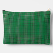 Green Black Plaid Classic Pattern Modern Zubehörtasche (Rückseite)