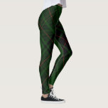 Green Black Red Trendy Diagonal Tartan Kariert Leggings<br><div class="desc">Karierte Leggings in den Farben Grün,  Schwarz und Rot.</div>
