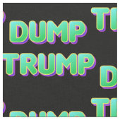 Green Black Retro Dump Trump Stoff (Nahaufnahme)