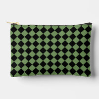 Green Black Schachbrett Diamond Pattern