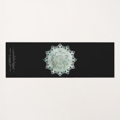 Green black two sided Mandala Yogamatte (Rückseite (Horizontal))