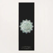 Green black two sided Mandala Yogamatte (Rückseite)