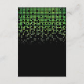 Green Black Video Game Gamer Bar Mitzvah Begleitkarte (Rückseite)