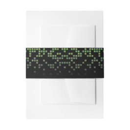 Green Black Video Game Gamer Bar Mitzvah Einladungsbanderole