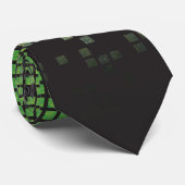 Green Black Video Game Gamer Bar Mitzvah Krawatte (Gerollt)