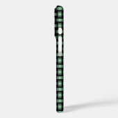 Green Black Weave Pattern Case-Mate iPhone Hülle (Rückseite / Links)