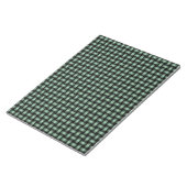 Green Black Weave Pattern Notizblock (angewinkelt)