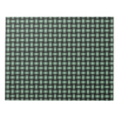 Green Black Weave Pattern Notizblock (Vorderseite)