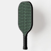 Green Black Weave Pattern Pickleball Schläger (Links)