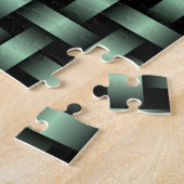 Green Black Weave Pattern Puzzle (Seite)