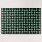 Green Black Weave Pattern Puzzle (Horizontal)