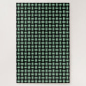 Green Black Weave Pattern Puzzle (Vertikal)