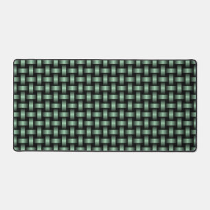 Green Black Weave Pattern Schreibtischunterlage