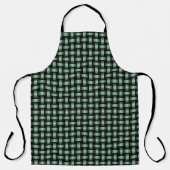 Green Black Weave Pattern Schürze (Vorderseite)
