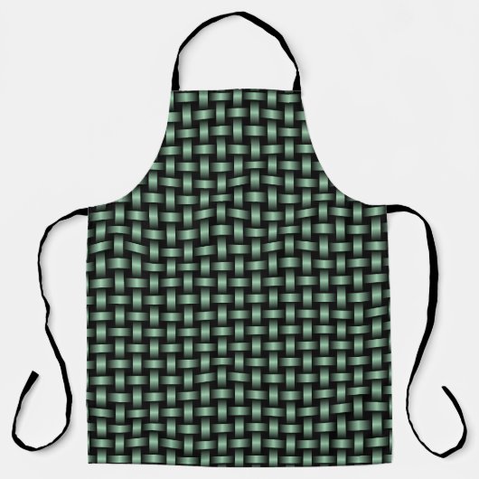 Green Black Weave Pattern Schürze (Vorderseite)