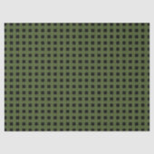Green Black Weave Pattern Seidenpapier (Vorderseite)