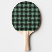 Green Black Weave Pattern Tischtennis Schläger (Rückseite)