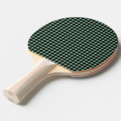 Green Black Weave Pattern Tischtennis Schläger (Vorderseite)