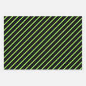 Green, Black & White Geschenkpapier Set (Vorderseite 3)