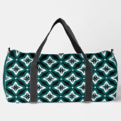 Green Black & White Ogee Muster Duffle Bag (Vorderseite)