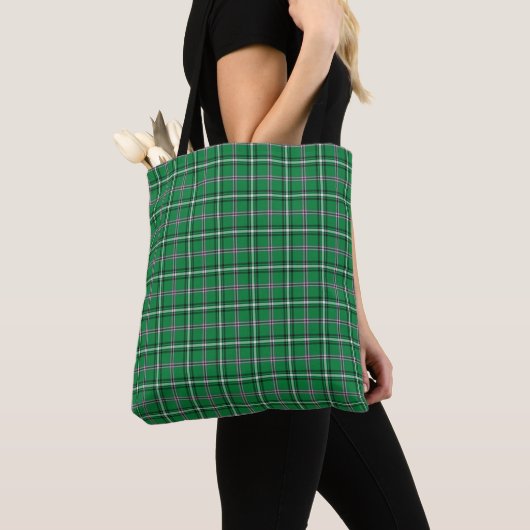 Green Black White Plaid Classic Tasche (Von Nahem)