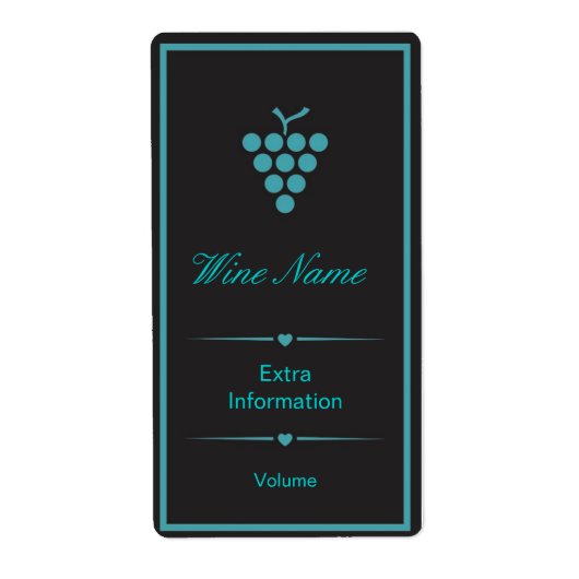 Green Black Wine Label (Vorne)