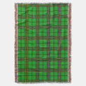 Green Black Yellow Tartan Decke (Vorderseite Vertikal)