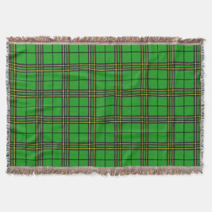 Green Black Yellow Tartan Decke