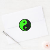 Green & Black Yin Yang Symbol Sticker (Umschlag)