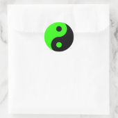 Green & Black Yin Yang Symbol Sticker (Tasche)