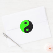 Green & Black Yin Yang Symbol Sticker (Umschlag)