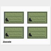Green Blank Raven Stickers (Blatt)