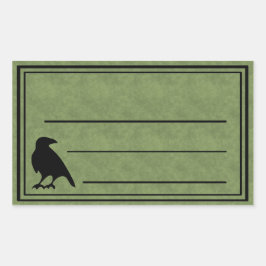 Green Blank Raven Stickers