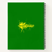 Green Blank Recipe Pages Journal with Yellow Name  Notizblock (Rückseite)