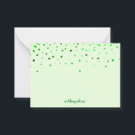 Green Blank Wedding Advice Card, Ehefrau, Mommy Hinweiskarte<br><div class="desc">Saubere leere Karte für Hochzeitsratschläge,  Mama Ratschläge,  Ehefrau Ratschlag Karte in eleganter Weise in Konfetti Design präsentieren.</div>