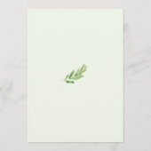 Green Blätter Baby Shower Baby Name Race Game (Rückseite)