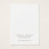 Green Blätter Branch Earring Display Card (Rückseite)